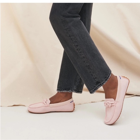 Rothy’s The Braid Driver Loafer Cakepop Pink Size 12.5 NIB Sustainable Knit - Picture 3 of 12